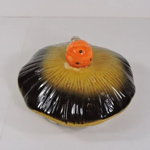 Vintage Sears Large 10.5" Merry Mushroom Cookie Jar - Laurentian Pottery - Picture 6 of 13